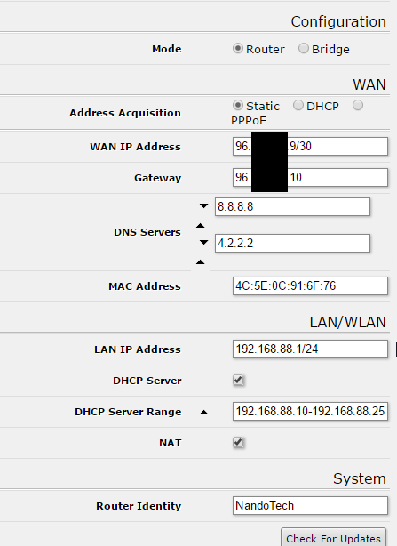 Mikrotik Setup